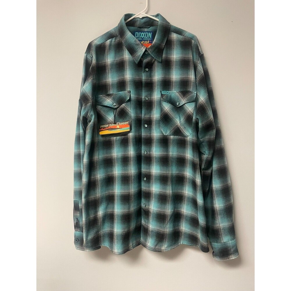DIXXON Flannel Shirt Pensacola Mens 2X Snap Up Original Tag Sticker